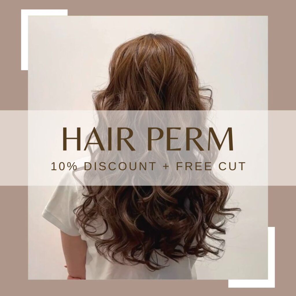 2025 Hair perm promotion Niche Salon Bangkok