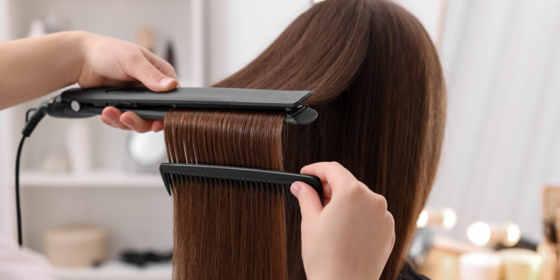 Hair straightening at Niche Salon Bangkok